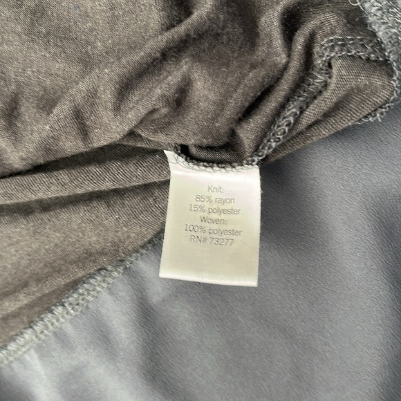 🆕 Apt 9 Long Sleeve Shiny Embellished Front Gray Sz S - Picture 7 of 8